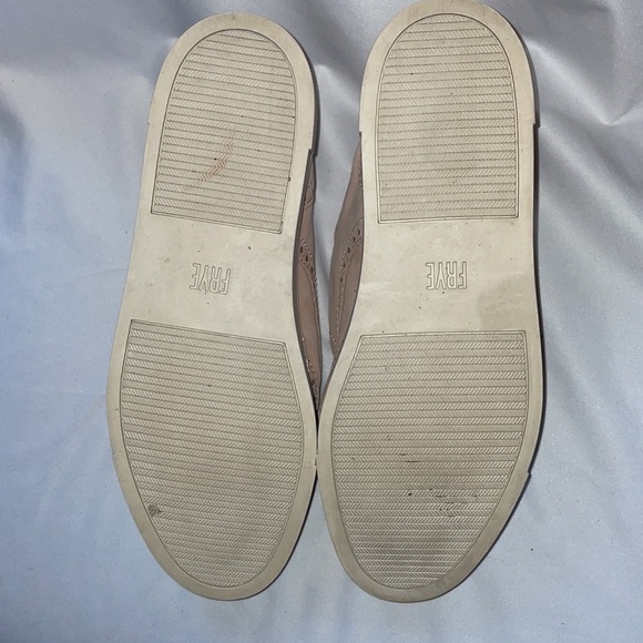 Frye Gemma Kiltie Brogue Monk Strap Sneakers Blush Pink size 7.5 - Picture 8 of 16